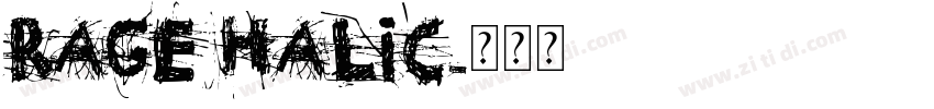 rage halic字体转换